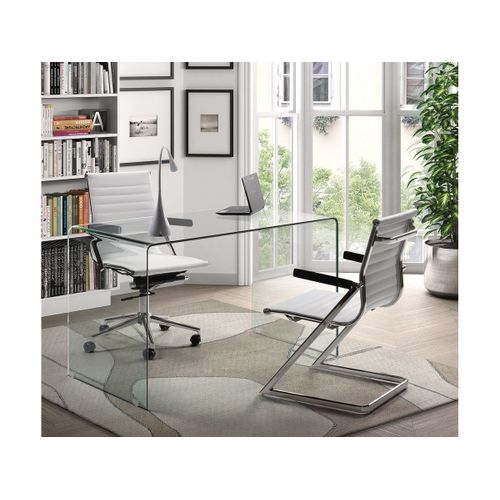 Bureau - Verre Transparent - 125 X 70 X 74.50 Cm