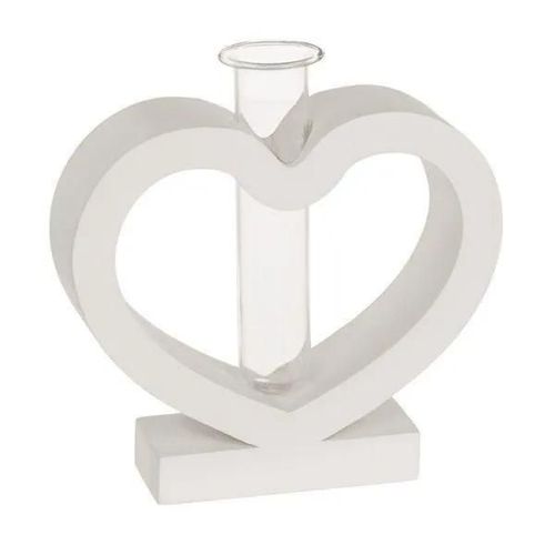 Vase à fleurs tube à essai support en c?ur Cadeau St valentin