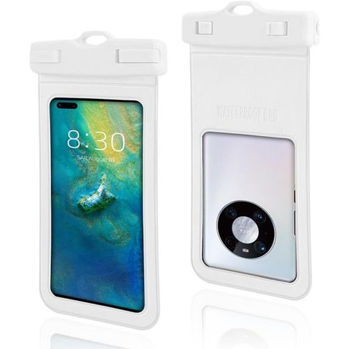 MONDODIGITALE-2 Pièces Pochette Étanche Smartphone,Généralité Protege Telephone Eau, D'Étuis Imperméables Téléphones Portables,Coque Pour Aller Sous L'Eau Convient Plongée Natation