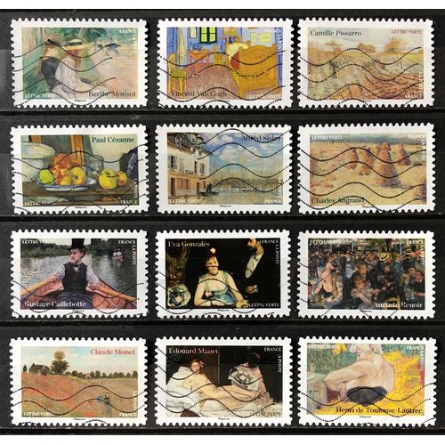 Série Impressionnisme Avec Le Musée D'Orsay - Très Jolis N° 2401 2402 2403 2404 2405 2406 2407 2408 2409 2410 2411 2412 Obl - France Année 2024 - Brn83 - N33430