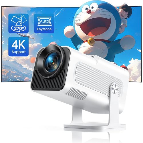 MONDODIGITALE-[Auto Keystone¿ Mini Vidéoprojecteur 4K Supporté, 20000 Lumens Mini Projecteur Portable Fhd 1080P Wifi6 Bluetooth Avec Angle 270°, Retroprojecteur Home Cinéma Pour Ios/Hdmi/Usb/Tv Stick