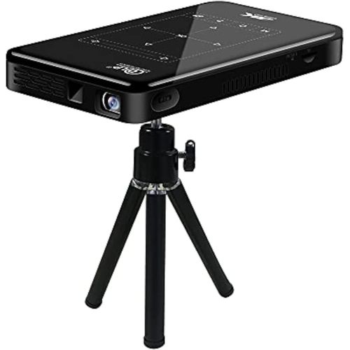 MONDODIGITALE-Projecteur Mini Dlp, 3D 4K Hd 1080P Portable Smart Wifi Dlp Beamer Projecteur Avec Trépied Home Theater Player Prise En Du Système Android/Hdmi/Usb/Bluetooth/Tf Card (Eu