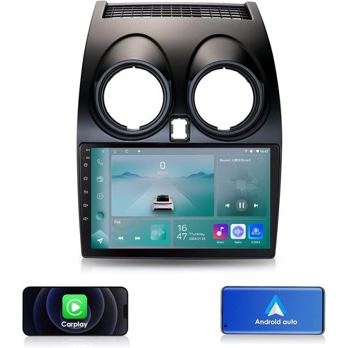Mondodigitale-2+32 Go Autoradio Stéréo Pour Nissan Qashqai J10 2006-2013, Android 12 Navi Ion Gps Écran Tactile 9 Pouces Avec Bluetooth Mirror Link Dab Commande Au Volant Usb Wifi 4g 1080p