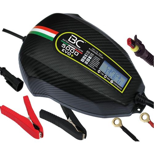 Mondodigitale-Bc 700bc5000ep Bc 5000 Evo+ Charge&test 5a/1a-Chargeur Numérique Et Testeur Alternateur Pour Toutes 12v Piomb/Acide-3 Programmes Moto, Voiture, Batteries Agm/Efb Start/Stop
