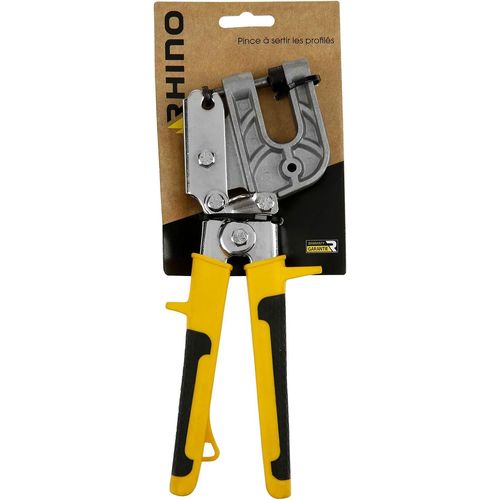 MONDODIGITALE-Pince À Sertir, Pince Pour Rail Placoplâtre-Permet De Sertir Vos Montants Et Rails À Placo-Spéciale Plaquiste-Haute Qualité-Manche Ergonomique-Garantie 5 Ans