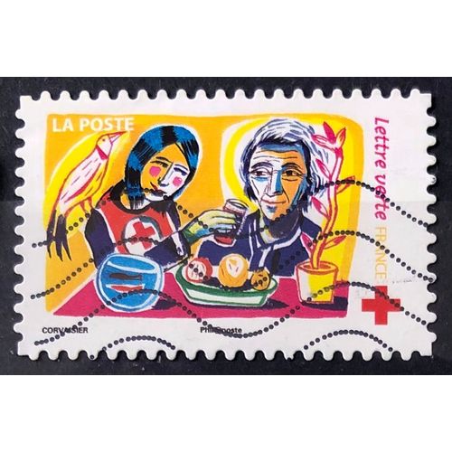 Croix Rouge 2017 - Assistance À Domicile (Très Joli N° 1424) Obl - France Année 2017 - Brn83 - N33484
