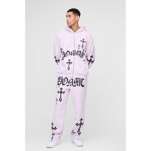 Survêtement Oversize À Bretelles Croisées Homme - Violet - S, Violet