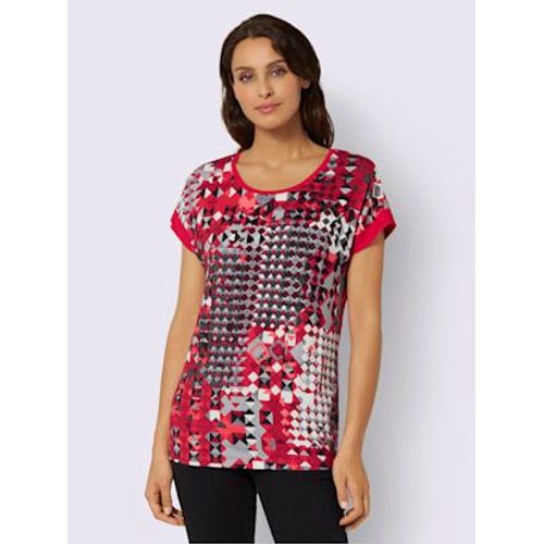 T-Shirt À Manches Courtes Viscose - - Fraise Imprimé