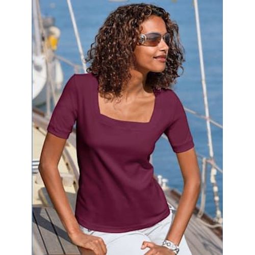 T-Shirt À Manches Courtes Pur Coton - - Bordeaux