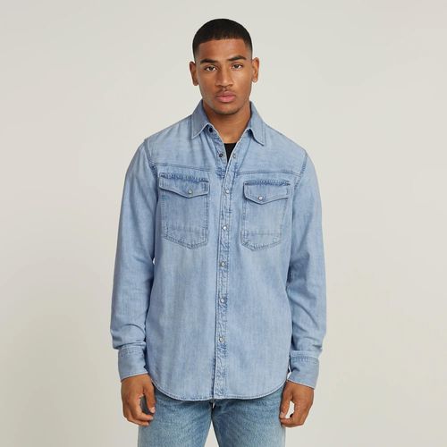 Chemise Slim Denim - Bleu Clair - Hommes