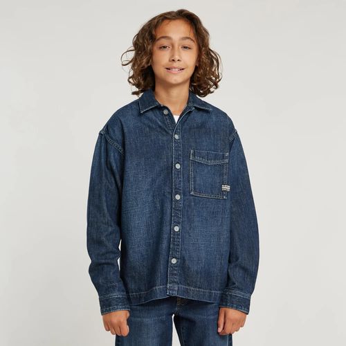 Chemise Boxy Fit Pour Garçons - Bleu Foncé - Garçon