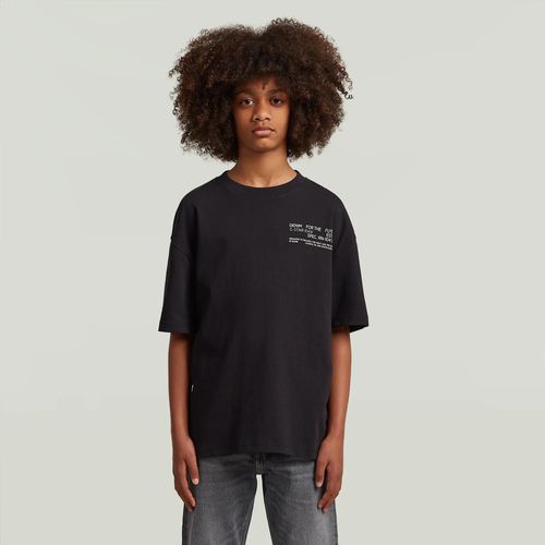 T-Shirt Garçon Boxy - Noir - Garçon