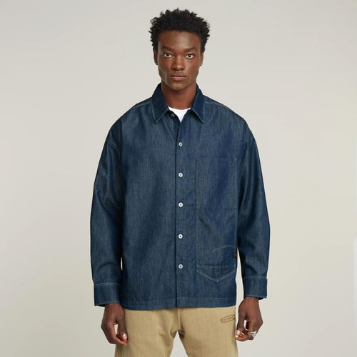 Chemise Long Pocket Boxy Fit - Bleu Foncé - Hommes
