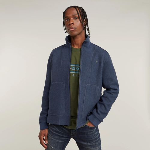 Veste Pratique En Laine - Bleu Moyen - Hommes