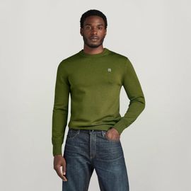 Pull En Maille Premium Core - Vert - Hommes