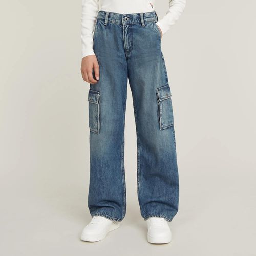 Pantalons Cargo Mega Pour Filles - Bleu Moyen - Fille