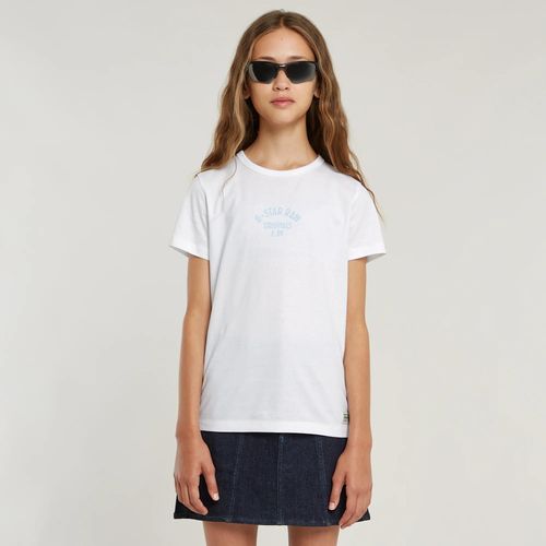 T-Shirt Slim Pour Filles - Blanc - Fille