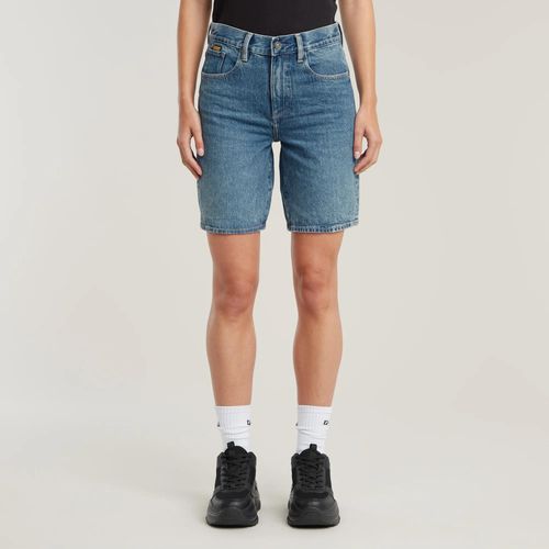 Short Viktoria Bermuda High Waist - Bleu Moyen - Femmes