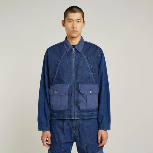 Veste Mixed Coach Zip - Bleu Foncé - Hommes