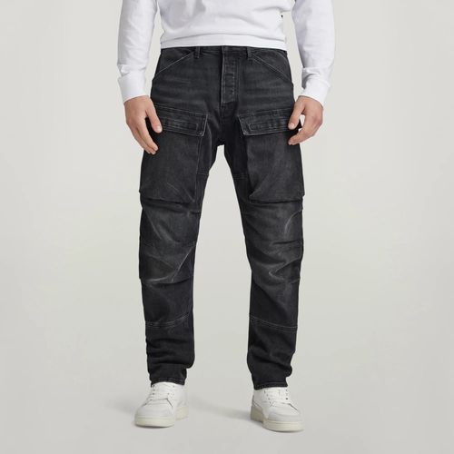 Pantalon Cargo 3d Straight Tapered Denim - Noir - Hommes