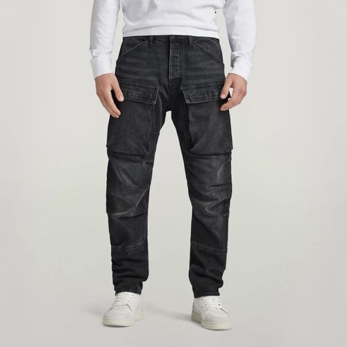 Pantalon Cargo 3d Straight Tapered Denim - Noir - Hommes