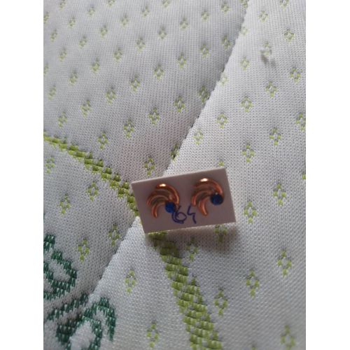 Paire De Boucle D'oreille Dorée