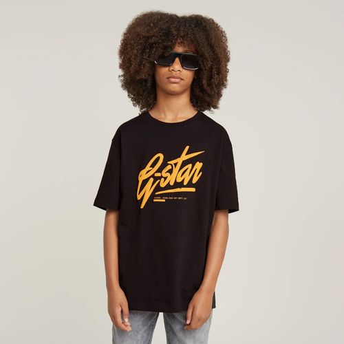 T-Shirt Loose Pour Garçons - Noir - Garçon