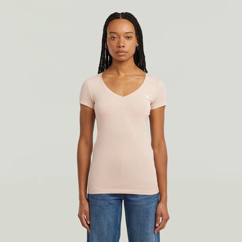T-Shirt Base V-Neck - Rose - Femmes