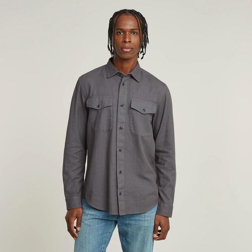 Chemise Marine Slim - Gris - Hommes