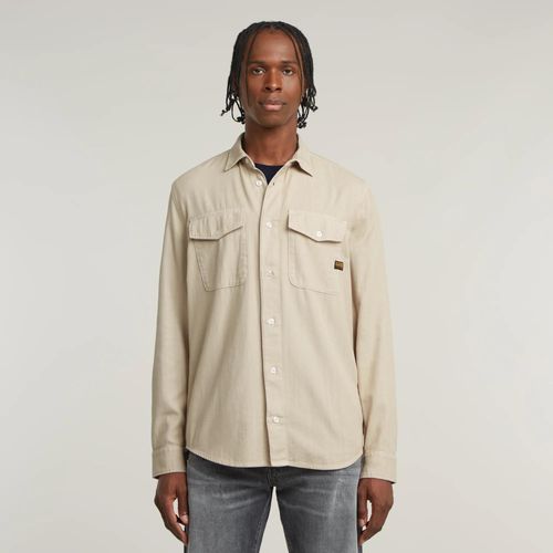 Chemise Marine Slim - Beige - Hommes