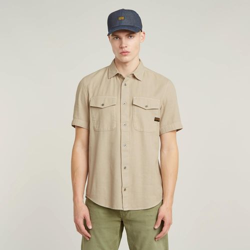 Chemise Marine Slim - Beige - Hommes