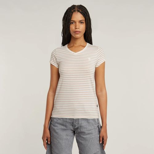 T-Shirt Stripe Eyben Slim V-Neck 2.0 - Multi Couleur - Femmes
