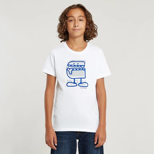 T-Shirt Comic Pour Garçons - Blanc - Garçon