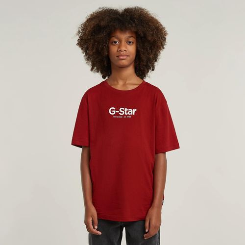 T-Shirt Loose Avec Logo Pour Garçons - Rouge - Garçon