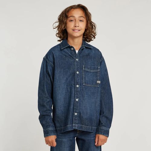 Chemise Boxy Fit Pour Garçons - Bleu Foncé - Garçon
