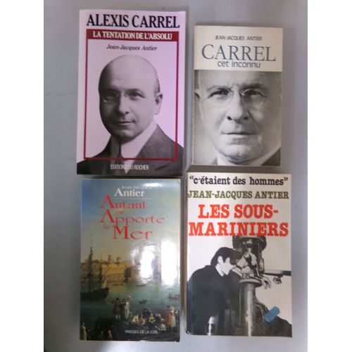 Lot De 4 Livres " Histoire - Biographies " / Jean Jacques Antier / Diverses Éditions