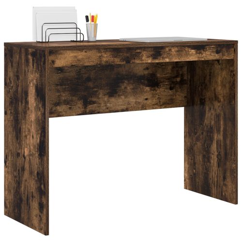 Vidaxl Bureau D'écriture Chêne Fumé Bois D'ingénierie 100 X 40 X 76 Cm