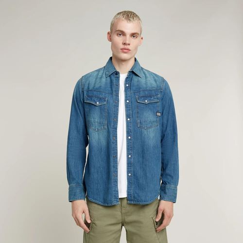 Chemise Slim Denim - Bleu Moyen - Hommes