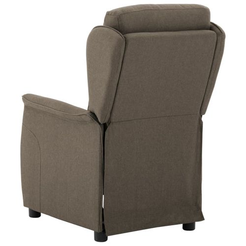 Vidaxl Fauteuil Inclinable Taupe Tissu