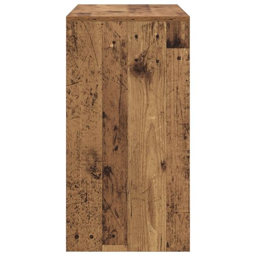 Vidaxl Bureau D'écriture Rustique Finition Vieux Bois Bois 80 X 40 X 76 Cm