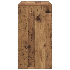 Vidaxl Bureau D'écriture Rustique Finition Vieux Bois Bois 80 X 40 X 76 Cm