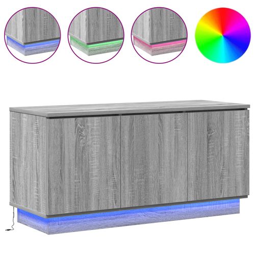 Vidaxl Meuble Tv Gris Sonoma 100x38x49 Cm En Bois D'ingénierie