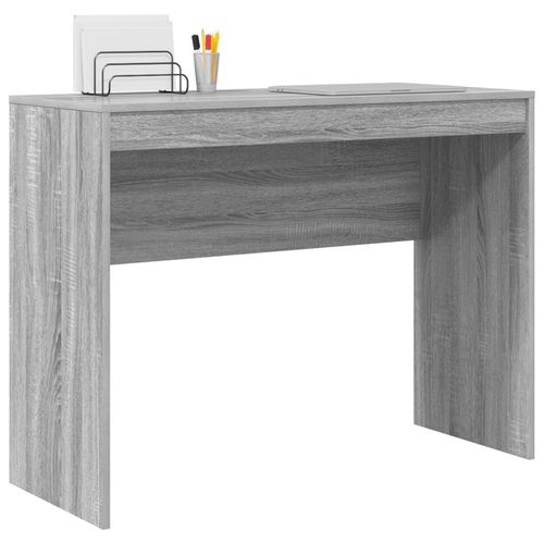 Vidaxl Bureau Ordi Gris Sonoma Mdf 100 X 40 X 76 Cm Simple Bureau Ordi