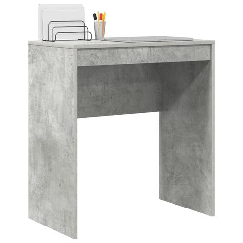Vidaxl Bureau D'ordi Gris Béton Panneau De Particules Avec Finition Béton