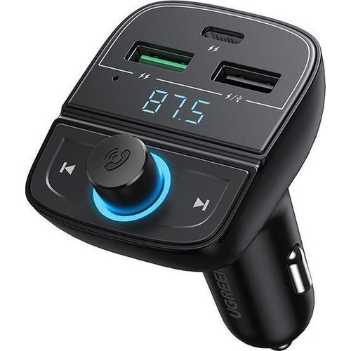 Ugreen Cd229 Fm Transmitter, Bluetooth 5.0, Usb Qc 3.0, Usb-C Pd, Mic