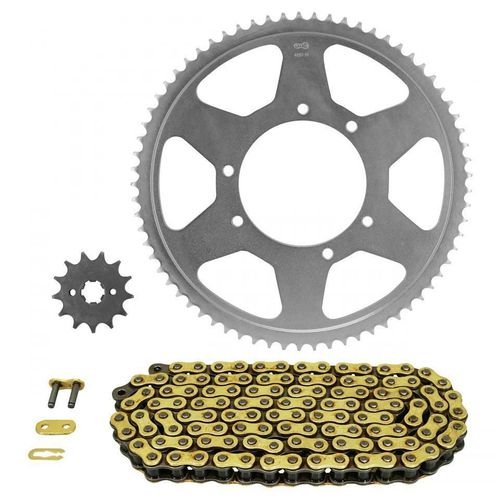 Kit Chaîne Afam Pour Moto Aprilia 125 Rx 2018 À 2024 13x69 Pas 428 Neuf
