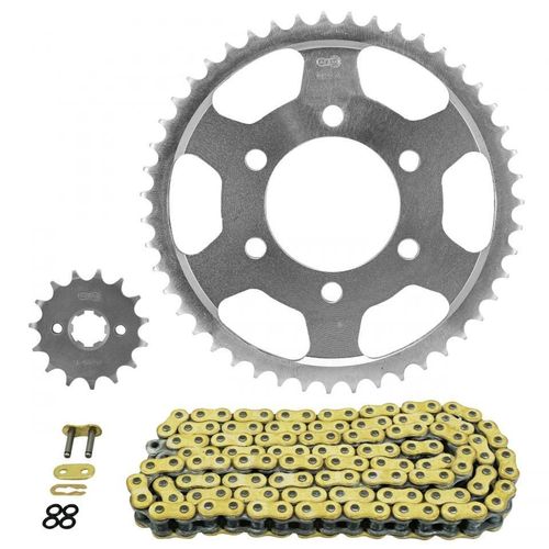 Kit Chaîne Afam Pour Moto Honda 125 Cb R 2018 À 2020 15x47 Pas 428 Neuf