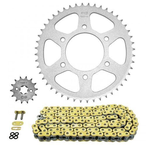Kit Chaîne Afam Pour Moto Yamaha 125 Yzf 2008 À 2012 Neuf