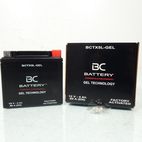 Batterie Sla Bc Battery Pour Moto Honda 125 Cg W 1998 À 2000 Ytx5l / 12v 4ah Neuf