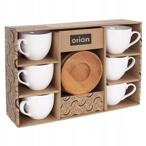 Set 6x Tasse En Porcelaine Et Sauce 100ml Blanche Pour Café Expresso